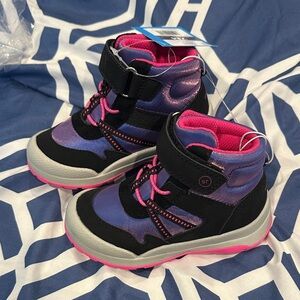 Stride Rite New Toddler Black Pink Purple Hiking Boot